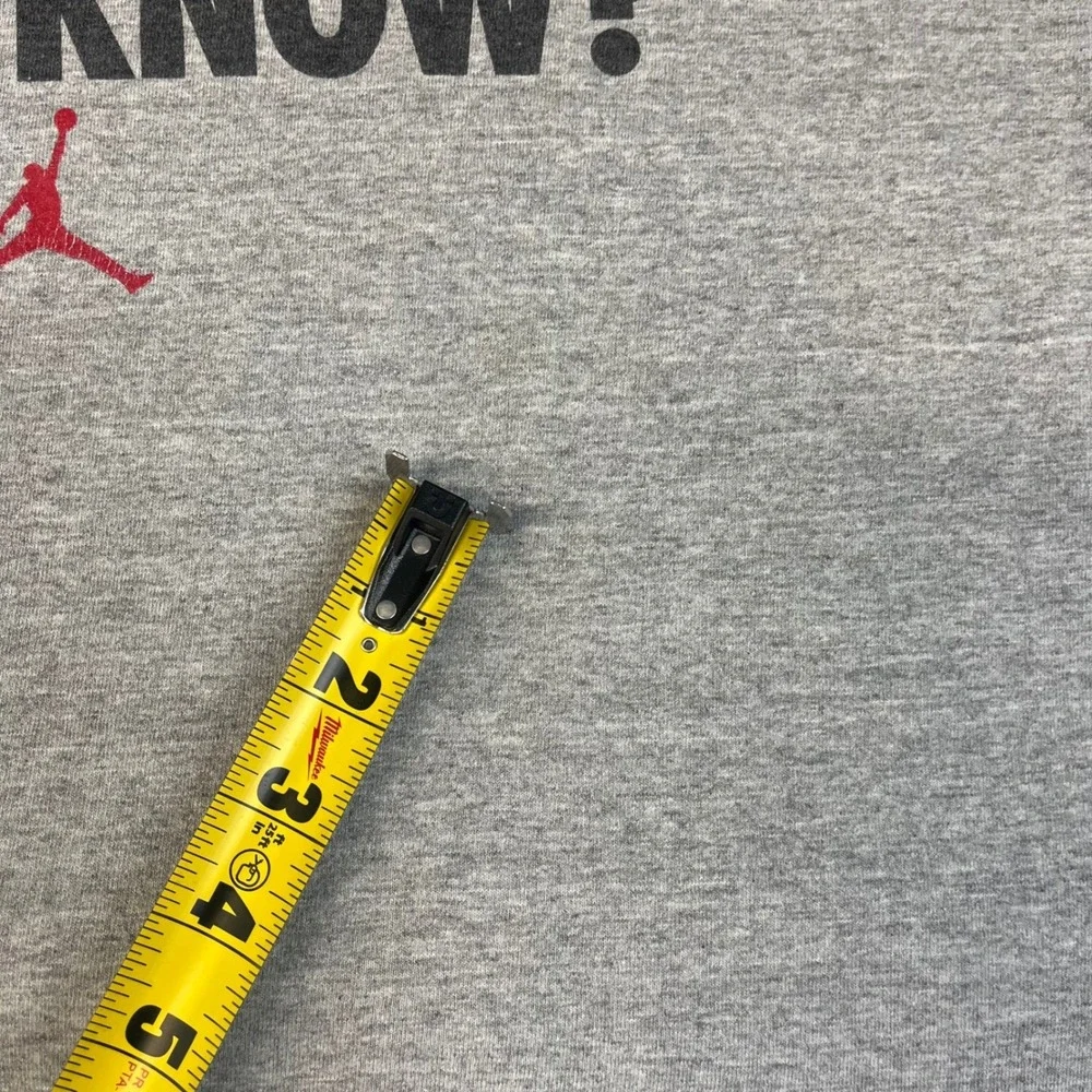 Vtg Air Jordan The Best on Earth The Best on Mars T-Shirt Mens XXL Gray
